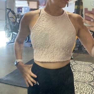 Abercrombie lace crop top